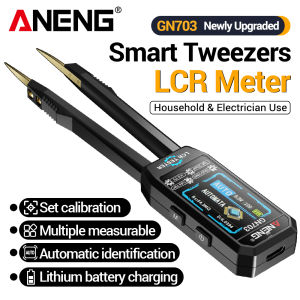 ANENG | ANENG GN703 Smart Tweezers LCR Meter SMD Intelligent Resistance Capacitance Inductance Continuity Diode Detection LCR Bridge Too