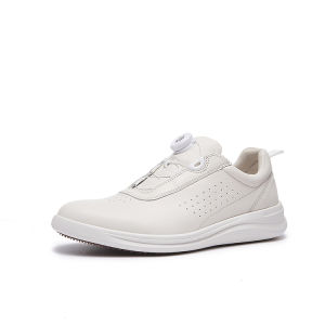 Leather Breathable Casual Shoes Mens Business Leisure Shoes Lightweight Punching Summer New Rotating Buckle Hollow out Shoes