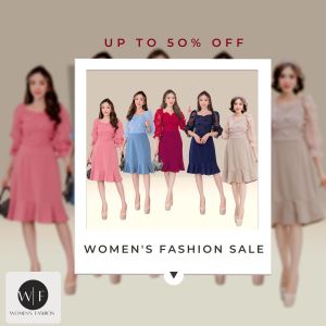 Women Fashion Dress DS38 ชุดเดรส เดรสออกงานสาวอวบ เสื้อผ้าผู้หญิง (M34-36” L40-42”) ชุดเดรสทำงาน ชุดเดรสไปงานแต่ง ชุดสาวอวบ เดรสยาวทรงเอ (แบรนด์ไทย)