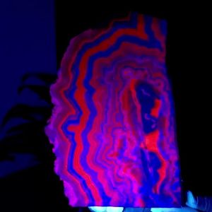 1 Natural Red Rose Quartz Slab - UV Activated Bohemian Style Home Decor Stone Handmade & DIY Crafts