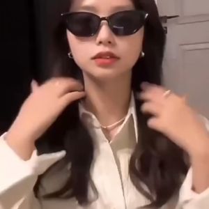 Kính râm du lịch đi đường chống nắng đẹp rẻ mát gọng bầu dục đi chơi dã ngoại thời trang Âu Mỹ dễ phối đồ nữ xinh