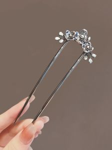 Phụ Kiện Tóc Hoa Ngọc Trai Kiểu Trung Quốc Cổ Điển Thanh Lịch U Hình Cài Tóc Cài Cành Hoa Đơn Giản Sang Trọng