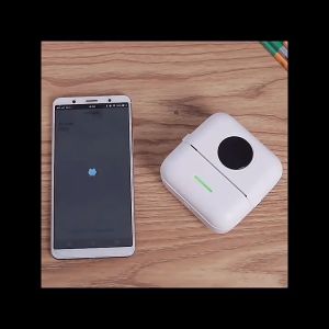 【Ready Stock】Portable Mini Student Pocket Printer with 1 Roll Print Paper Label Photo Bluetooth Small Copier Printing Machine