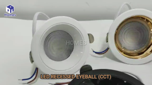 Anti Glare Eyeball LED with CCT by Wall Switch Control Metal Material 10w
