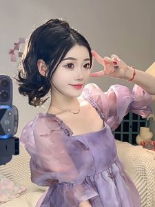 Jepitan Rambut Alami 31-35cm Natural Lembut Good Quality (JEP1054)