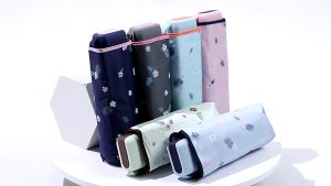 Korean Style Small Sun Umbrella: A Dual-Use Sunny & Rainy Five-Fold Folding Umbrella