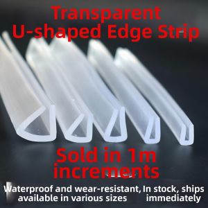 Jiaxun | Durable U-Groove Plastic PVC Edge Protector Rubber Strip Sealing Strip Anti-Collision Strip Glass Inlay