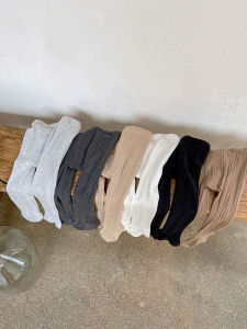 Girls Knitted Tights Pure Color Spiral Baby Base Layer High Waist Elastic Footed Pants Thin Spring Autumn Cotton Blend