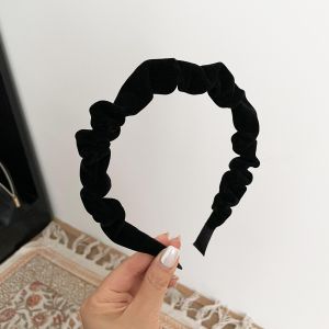 Suzyacc Kr Velvet Hairband Fine Wrinkles French Vintage Style Womens Face Washing Hairband Fashionable New Arrival