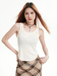 Áo Ba Lỗ Không Tay Màu Trắng Phong Cách Mỹ Dành Cho Nữ Mùa Hè 2025 Áo Ba Lỗ Không Tay Phong Cách Thái Lan Mới Áo Ba Lỗ Nhỏ Mặc Trong Và Ngoài