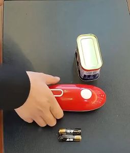 Electric Can Opener Automatic Safety Can Opener with One Contact Restaurant Battery Operated Handheld Can Openers