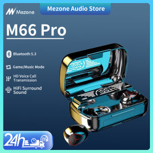 {New} Mezone M66 PRO Bluetooth earphones with low latency high-definition digital touch noise reduction Bluetooth 5.3 wireless earphones HIFI built-in stereo microphone