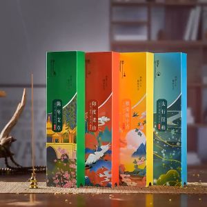 200Pcs/Box Natural Incense Joss Stick Incense Stick Holder Sandalwood Agarwood Incense Sticks Repellent Mosquitoes Refresh Line Incense 天然线香 檀香 艾草 熏香