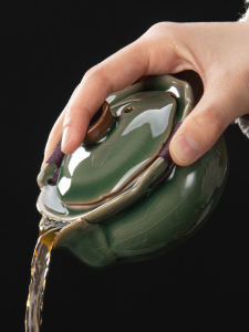 Bộ Trà Gốm Sứ Cao Cấp Bát Lidded Cốc Trà Tay Cầm Chống Bỏng Nồi Pha Trà Bằng Gốm Sứ Dehua Thủ Công Nghệ Nứt Băng