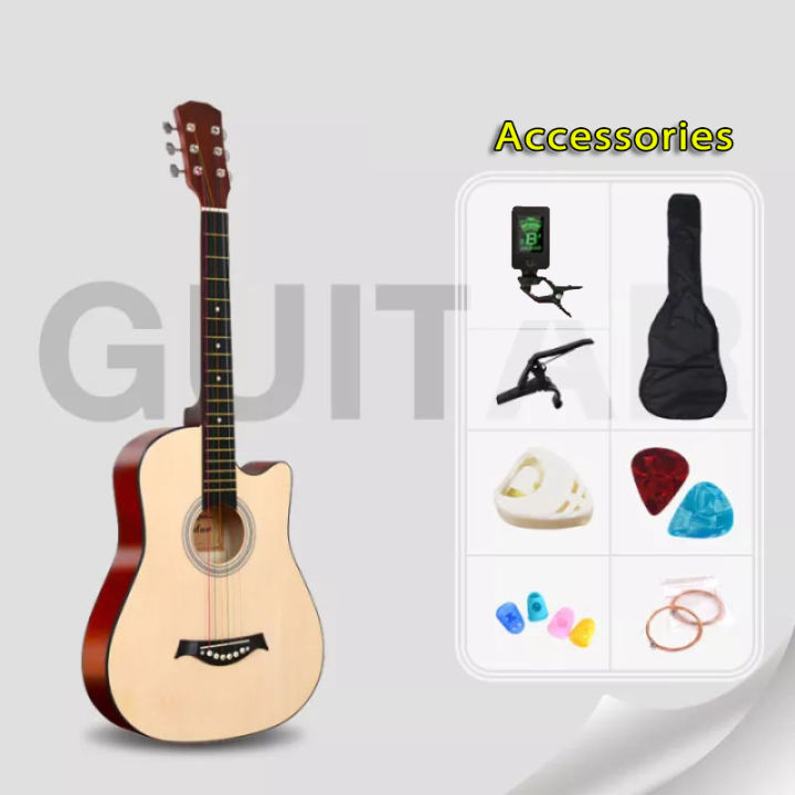 38" Acoustic Guitar, Acoustic Guitar for Beginners and Beginners, 7