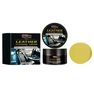 RAYHONG | Car Leather Cleaner Restorer Polish for Steering Wheel Seats Stain Removal Vehicle Interior Leather Plastic Refurbish Care Balm