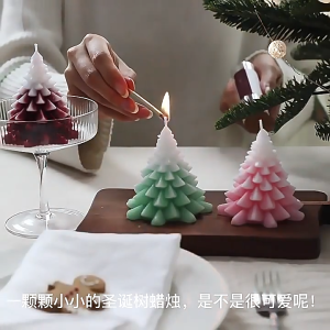 Christmas Tree Scented Candle Creative Scented Candle Romantic Christmas Gift Christmas Tree-shaped Decoration