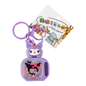 Creative Sanrio Little TV Luminous Keychain Cute Cartoon Kuromi Couple Bag Pendant Gift
