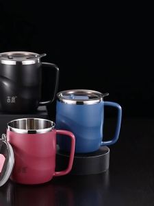 GEDO | Cốc Inox Có Nắp và Muỗng cho Uống tại Nhà và Văn Phòng