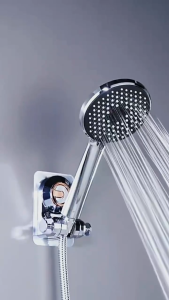 HW012- Suction cup bracket adjustable and detachable hanger electroplated shower head bathroom wall bracket