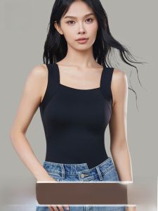 miiow | Warm Fleece Lined Vest Womens Integrated Autumn Winter Style 2025 Seamless Base Layer Skin Nourishing Underwear Top