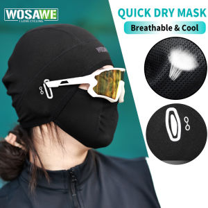 WOSAWE Quick Dry Balaclava Summer Cycling Cap MTB Bike Full Face Cover Helmet Liner Mask Skiing Windproof Breathable Headgear