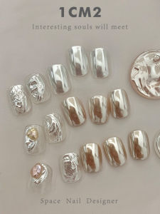 Original Nail Art Silver Pearl Mirror Powder Shiny Pearlescent Finish Beautiful Nail Decoration Tool from China for All Skin Types