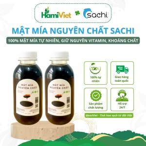 Mật mía nguyên chất Sachi từ 100% mía tươi không chất bảo quản giàu khoáng chất vị ngọt tự nhiên