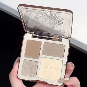 Maaffick Matte Shimmer Highlighting Contour Palette Natural Brightening Cheekbone Highlighting Shadow Nose Shadow Affordable