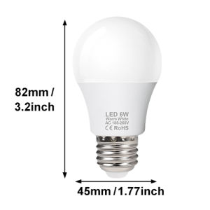 Parkson | 4Pcs LED Bulb AC 185V-265V E27 LED Lamp 18W 15W 12W 9W 6W LED Lights Bulb Saving Energy Spotlight Table Lamps Household Bulb