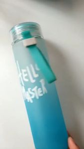 Botol Minum Bening Motif Kucing Lucu Botol Minum Transparan Infused Water Serbaguna Botol Sovenir