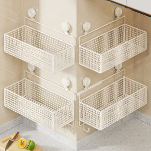 QINQI | Multipurpose Wall Mount Suction Cup Kitchen Shelf