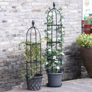 Climbing Plant Trellis Outdoor Tower Garden Flowers Support Frame Tall Potted Plants Support Climbing Flower Vines DIY Stand