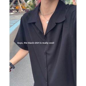 NANSSE | Cuban Collar Slimming Summer Shirt Wrinkle Resistant