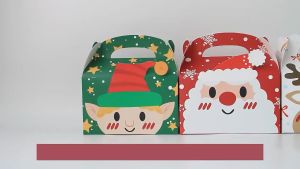 New Christmas Candy Boxes - Square Muffin and Gift Carrying Boxes