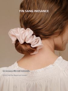 YINSANG | Luxurious Large Silk Hair Ties Pearl Summer Accessory