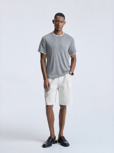BODYDREAM | Lycell Wool Blend Pseudo Two-Piece Splice Mens T-Shirt
