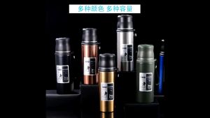 COD Vacuum Cup Stainless /Mug Termos 2 Lapi 1L，Cocok untuk perjalanan/pendakian/kantor/sekolah