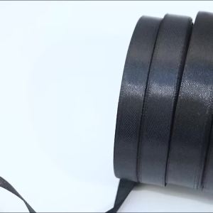 25yards 10/12/15/30/25/38mm Luxury Black Satin Ribbon Gifts Wrapping Ribbons For DIY Christmas Birthday Party Wedding Decoration
