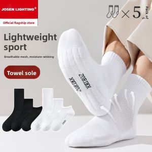 JOSEN LIGHTING | Pure Color Breathable Mens Mid-calf Socks