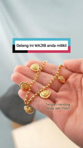 RANTAI TANGAN Kendi Love Saduran Emas 24K Zhulian