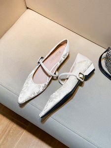 New Chinese Style Embroidered Mary Jane Flat Shoes Womens 2025 New Vintage Match Skirt Cheongsam Single Shoes Fashionable Flats