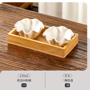 Elegant High-End Dry Fruit Plate for Living Room Tea Table Nuts Snacks Display Box Chinese Style Ceramic Handmade Fruit Basket