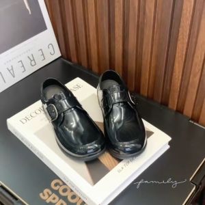 Merry Rose Girls Black Shoes To School For Kids Rubber Light Weight 1642