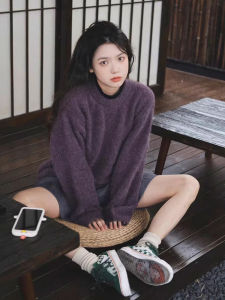 CAOZIMUYI | Vintage Style Cozy Sweater Women Knitted Top