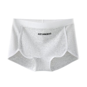 Miiow | Pure Cotton Four Corner Underwear Ladies Breathable No Butt Squeezing High Waist Sport Style Big Size Womens Seamless Briefs