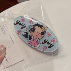 Bandai | Big-eyed Girl Pattern Cute Heart-shaped Hairpin on The Side with An Edge of The Ins Style and Cartoon-like Bangs Hairpin.