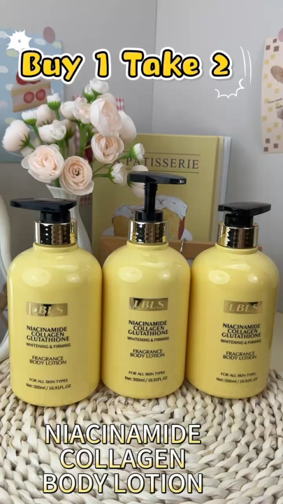 LBLS Niacinamide Collagen Glutathione Fragrance Body Lotion Niacinamide  Body Lotion Care Whitening Moisturizing Repair Moisturizing Hindi malagkit  500ML 500Ml Regular Size - Lazada | Lazada PH