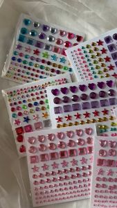 bloomingyourdays 3D Stiker kristal bintang sticker crystal star heart Hiasan Sticker Timbul DIY / Stiker DIY Timbul Motif PERMATA Perhiasan / Dekorasi Sticker Diamond