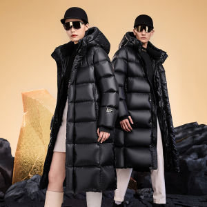 Guvet | 8-cell Goose Down Black Long Fit Quilted Jacket